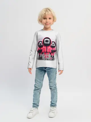 Детский лонгслив / SQUID GAME СОТРУДНИКИ | ИГРА В КАЛЬМАРА