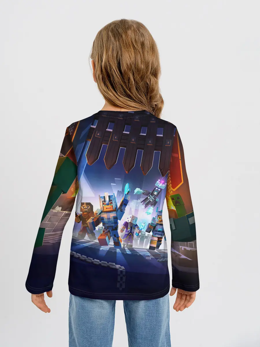 Детский лонгслив / MINECRAFT АРМИЯ КРИПЕРОВ