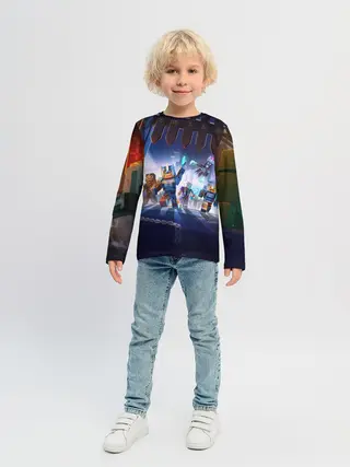 Детский лонгслив / MINECRAFT АРМИЯ КРИПЕРОВ