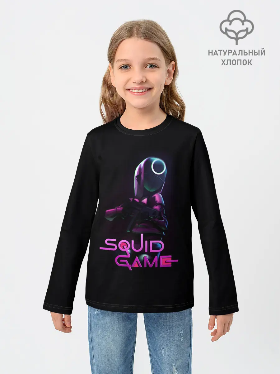 Детский лонгслив / Игра в кальмара - символ круг