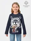 Детский лонгслив / Луффи рисует