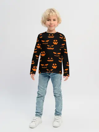 Детский лонгслив / SMILE HALLOWEEN