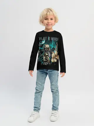 Детский лонгслив / Thy Art Is Murder - Human Target