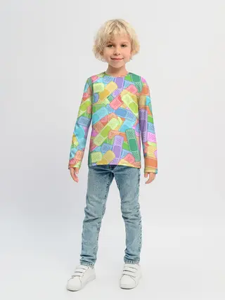 Детский лонгслив / Цветные пластыри