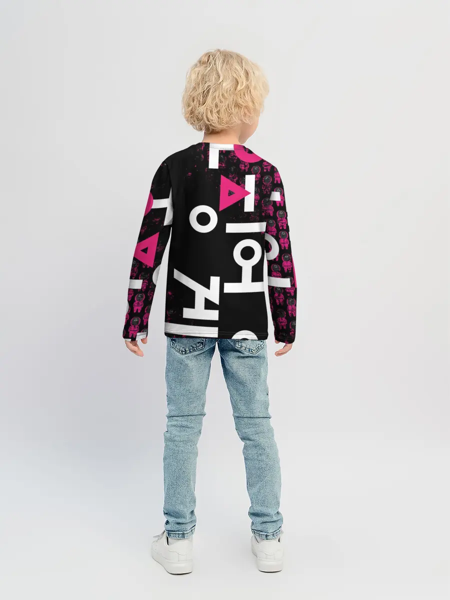 Детский лонгслив / SQUID GAME | ПАТТЕРН СТРАЖЕЙ