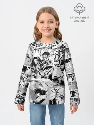 Детский лонгслив / Клинок, рассекающий демонов, МАНГА