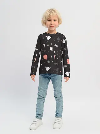 Детский лонгслив / Halloween Dark