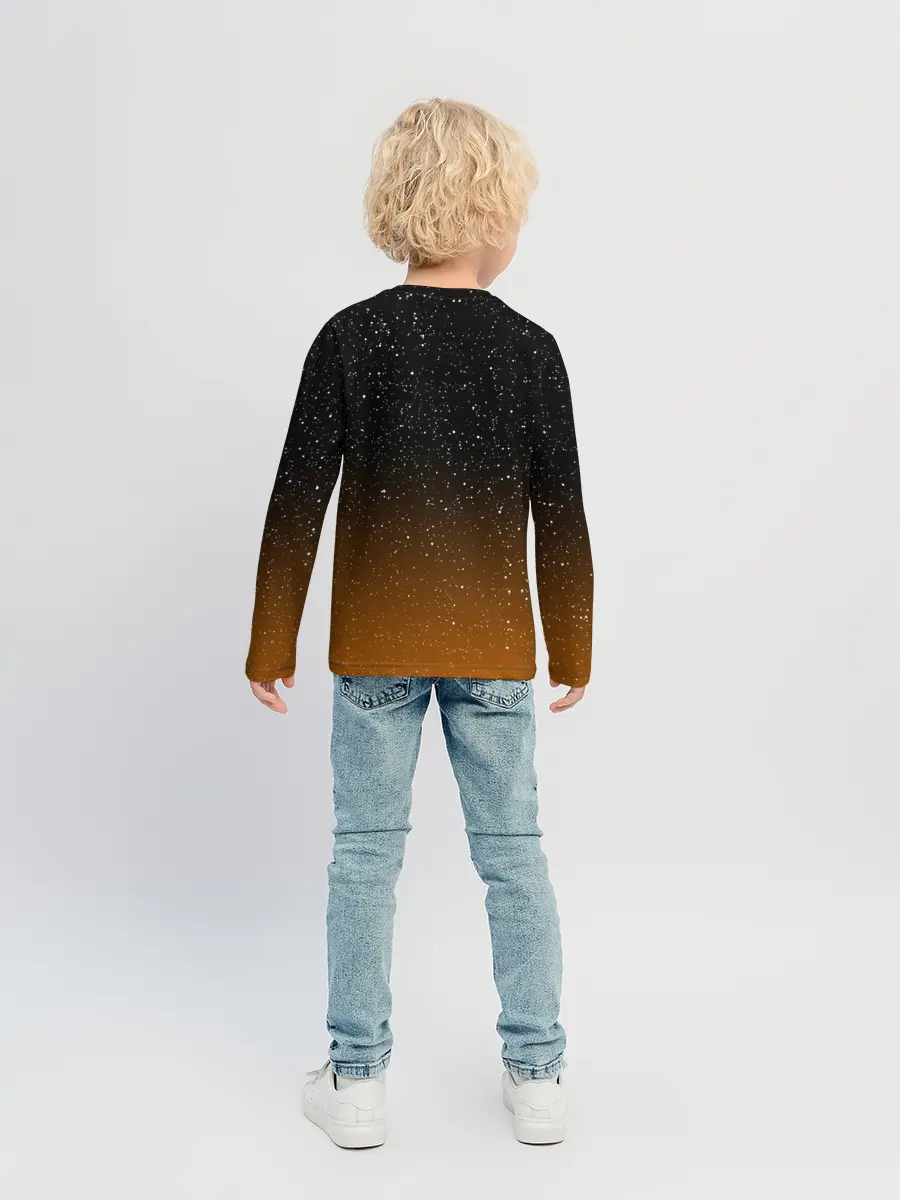 Детский лонгслив / ТЫКВА КОСМОНАВТ | SPACE HALLOWEEN