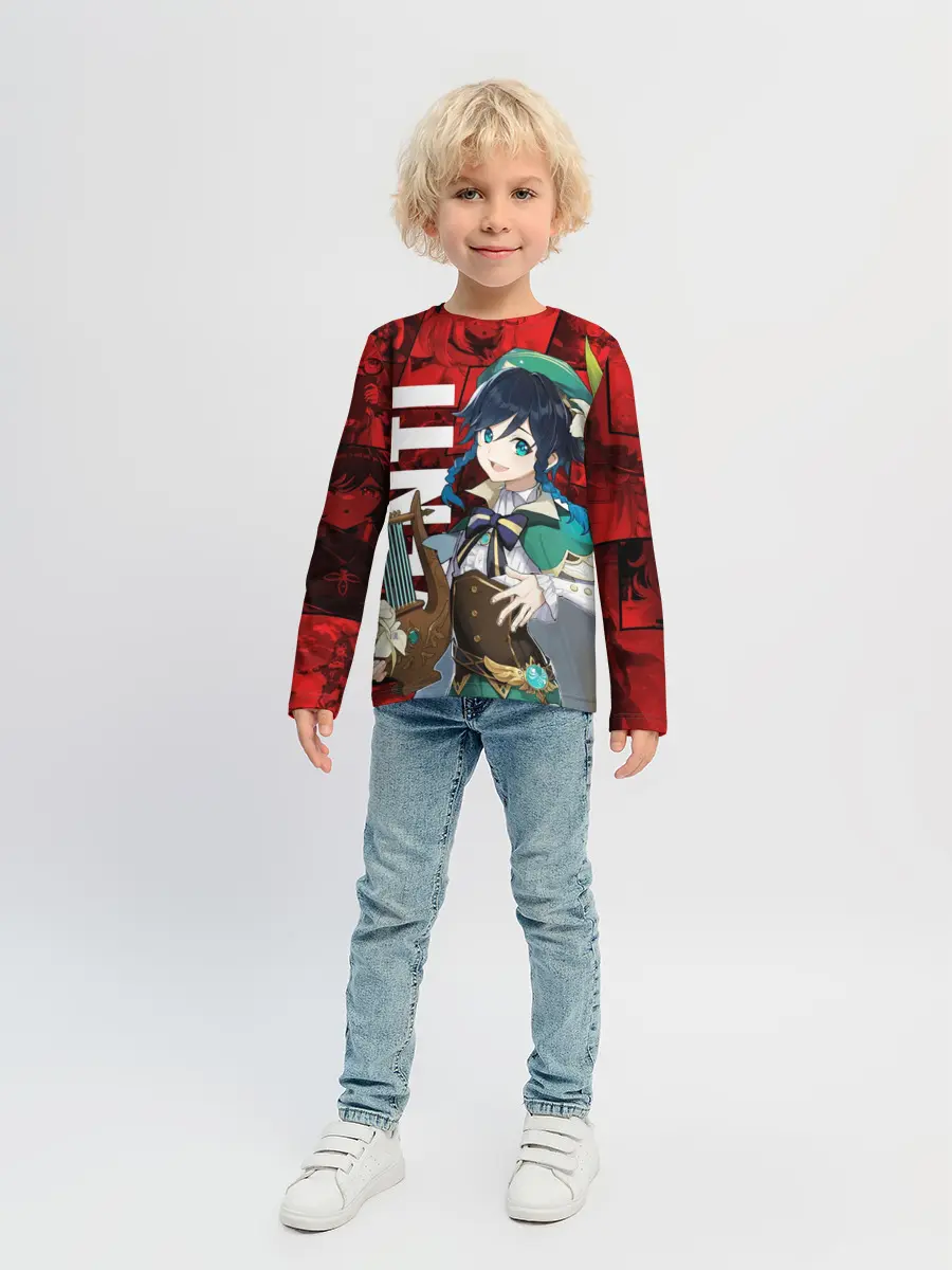 Детский лонгслив / Венти | Genshin Impact