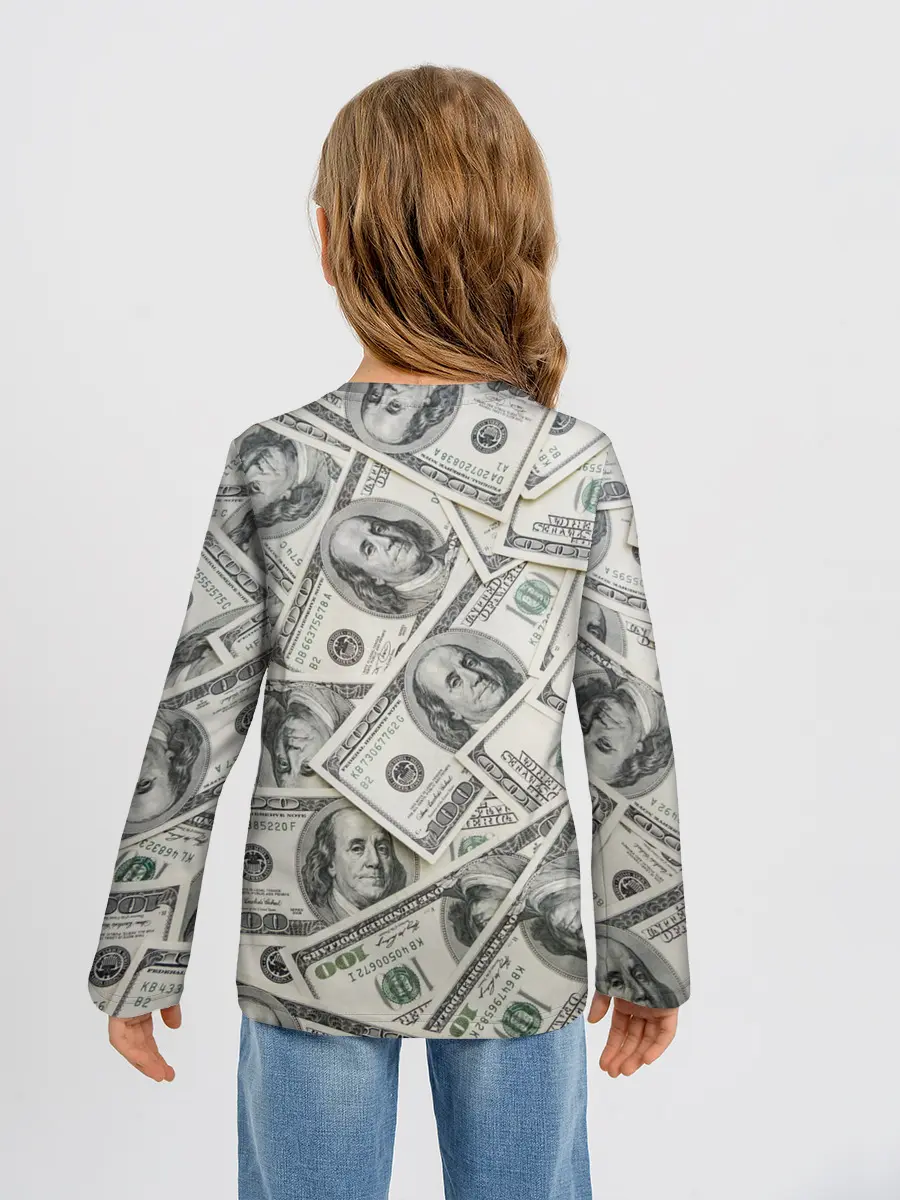 Детский лонгслив / dollars money