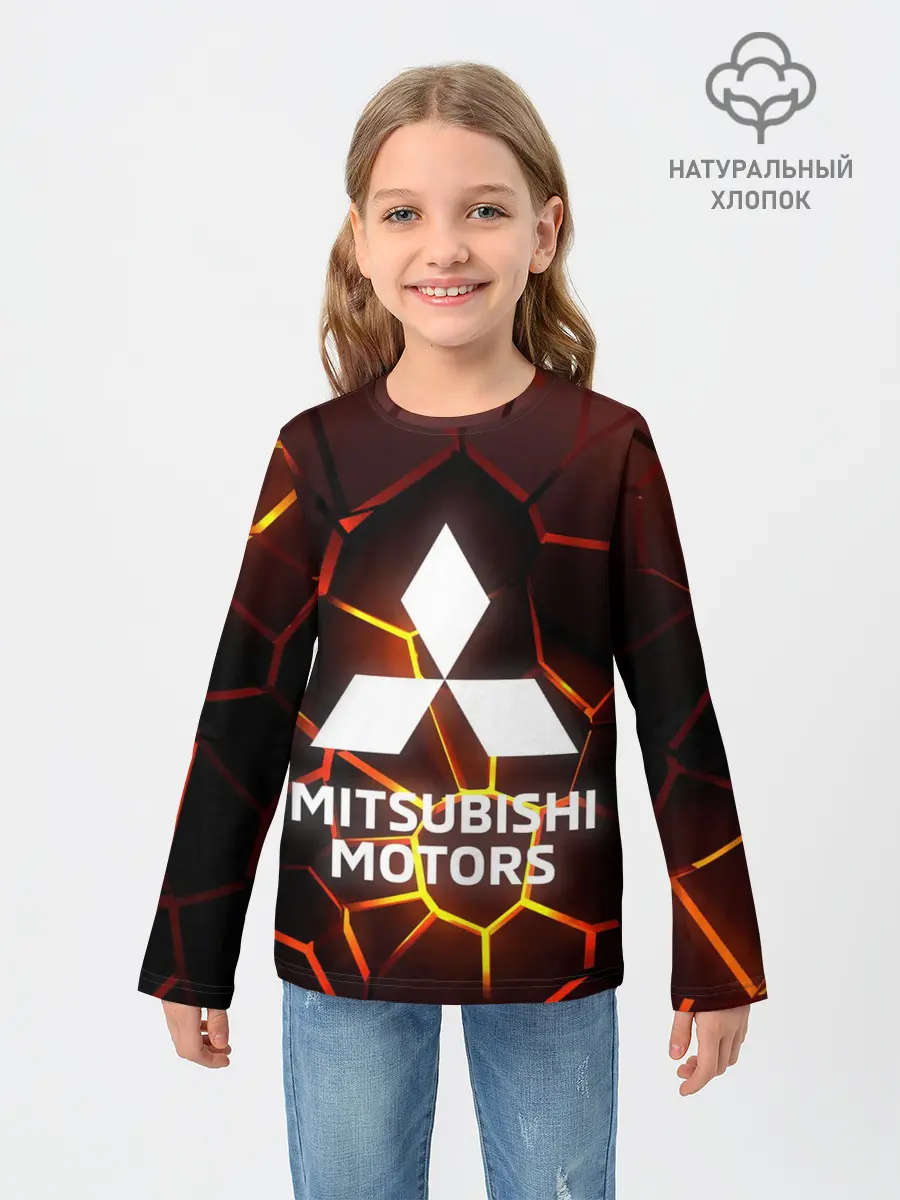 Детский лонгслив / 3D плиты с подсветкой | Митсубиси