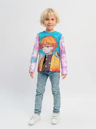 Детский лонгслив / КЛИНОК РАССЕКАЮЩИЙ ДЕМОНОВ, ЗЕНИТЦУ