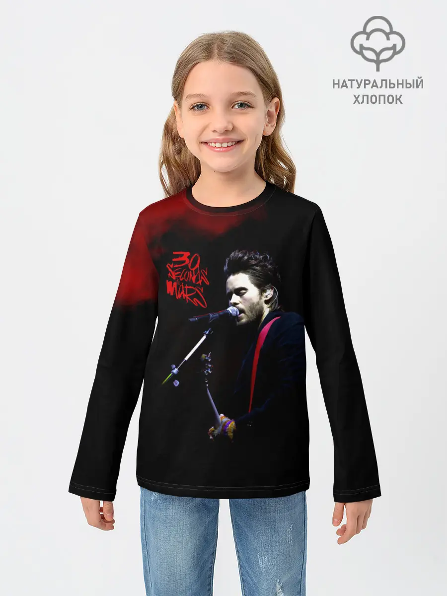 Детский лонгслив / Джаред Лето - 30 Seconds to Mars
