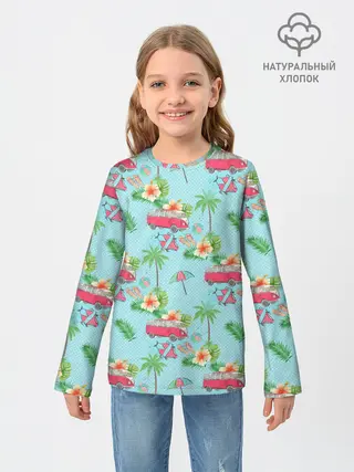 Детский лонгслив / Путешествие хиппи