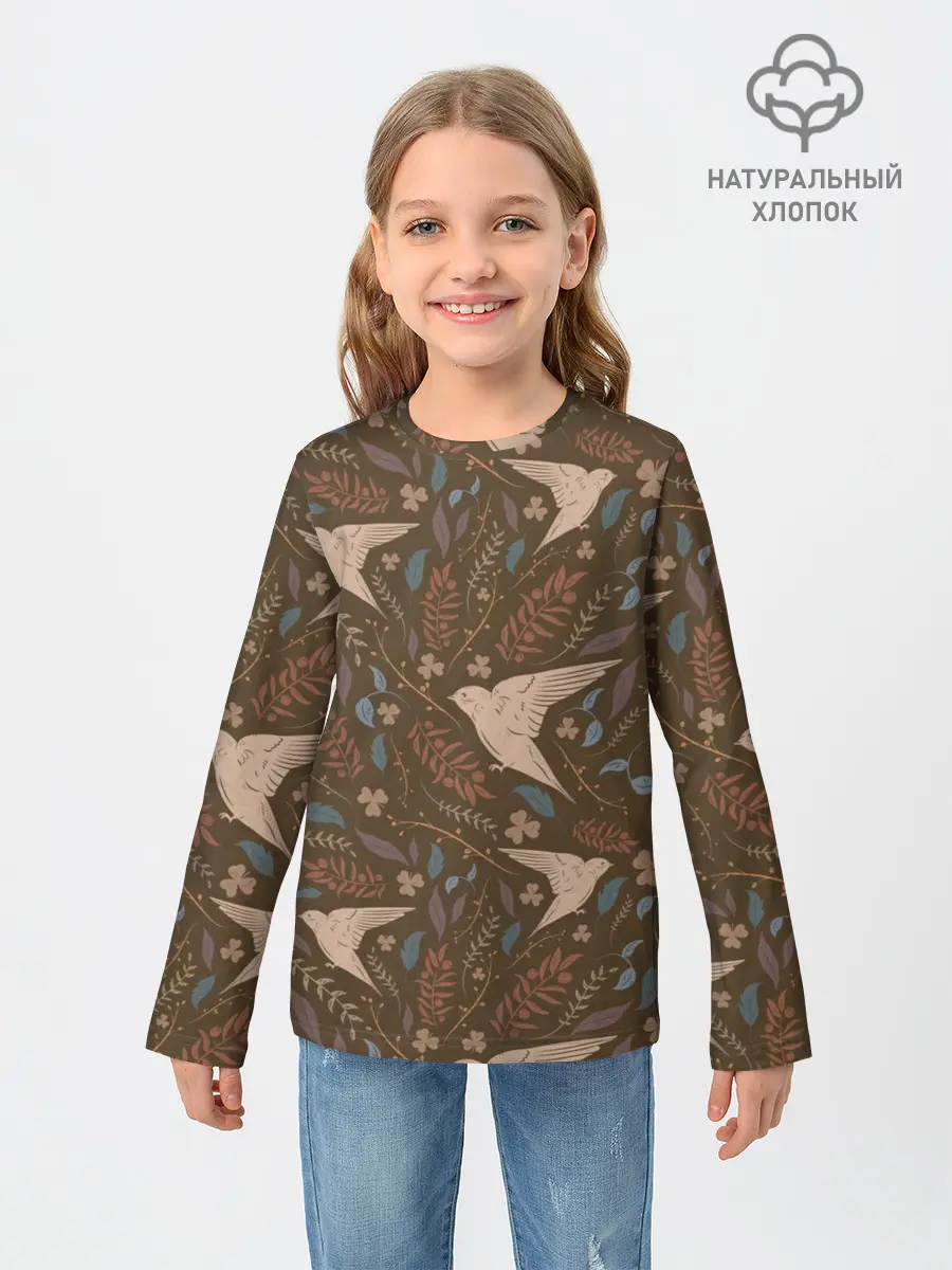 Детский лонгслив / Литой стриж