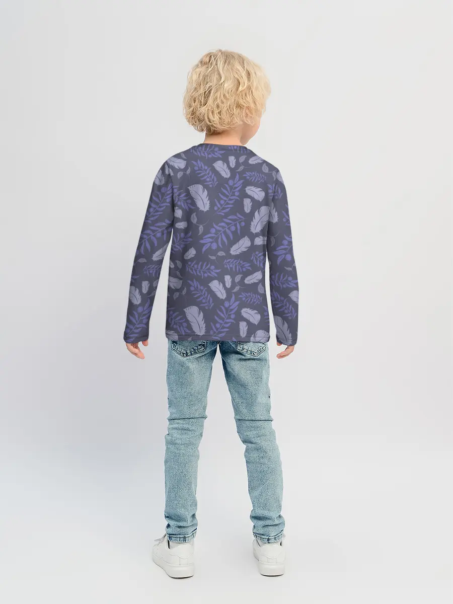 Детский лонгслив / Зимняя абстракция
