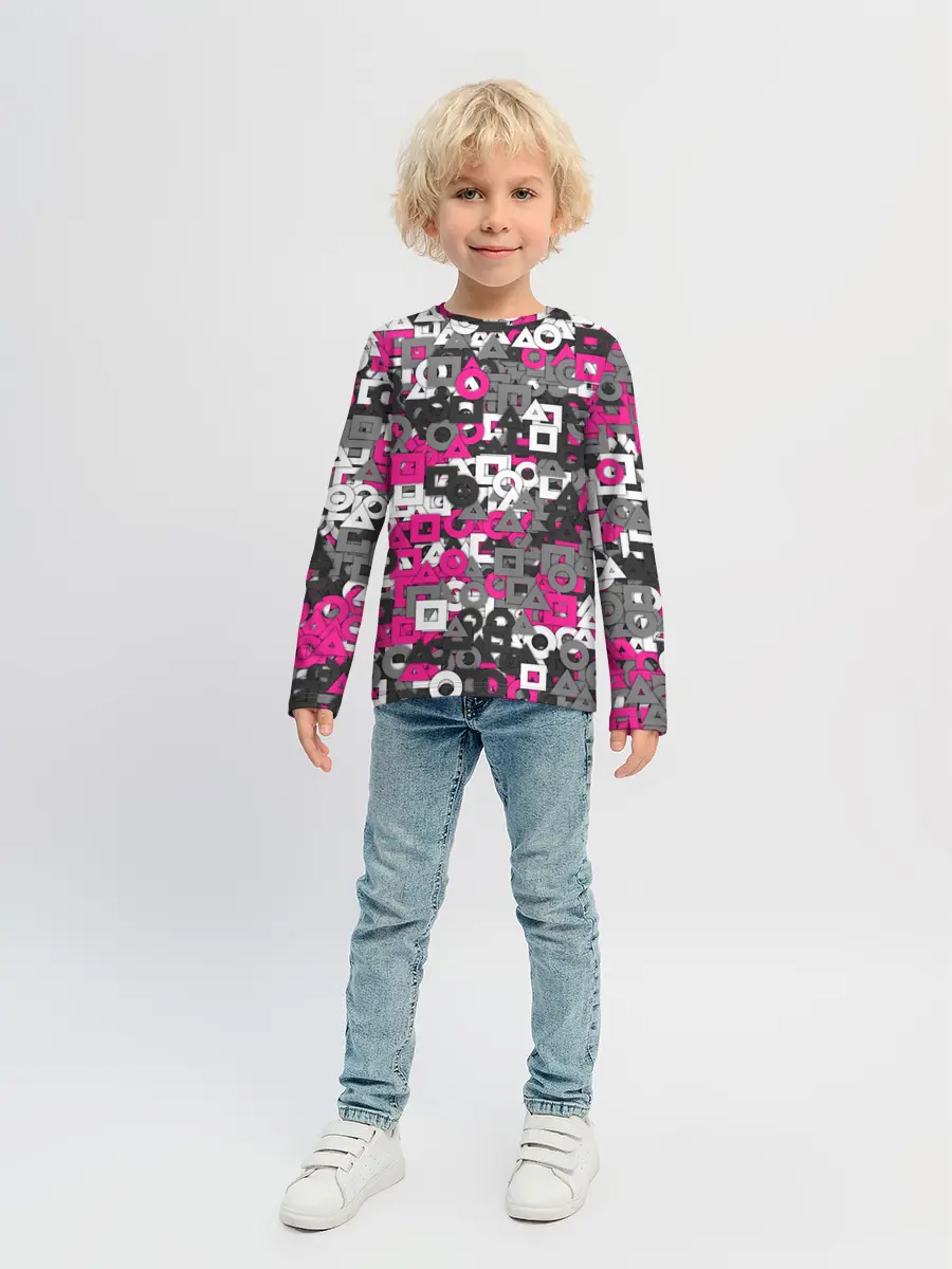 Детский лонгслив / Squid Game Camo