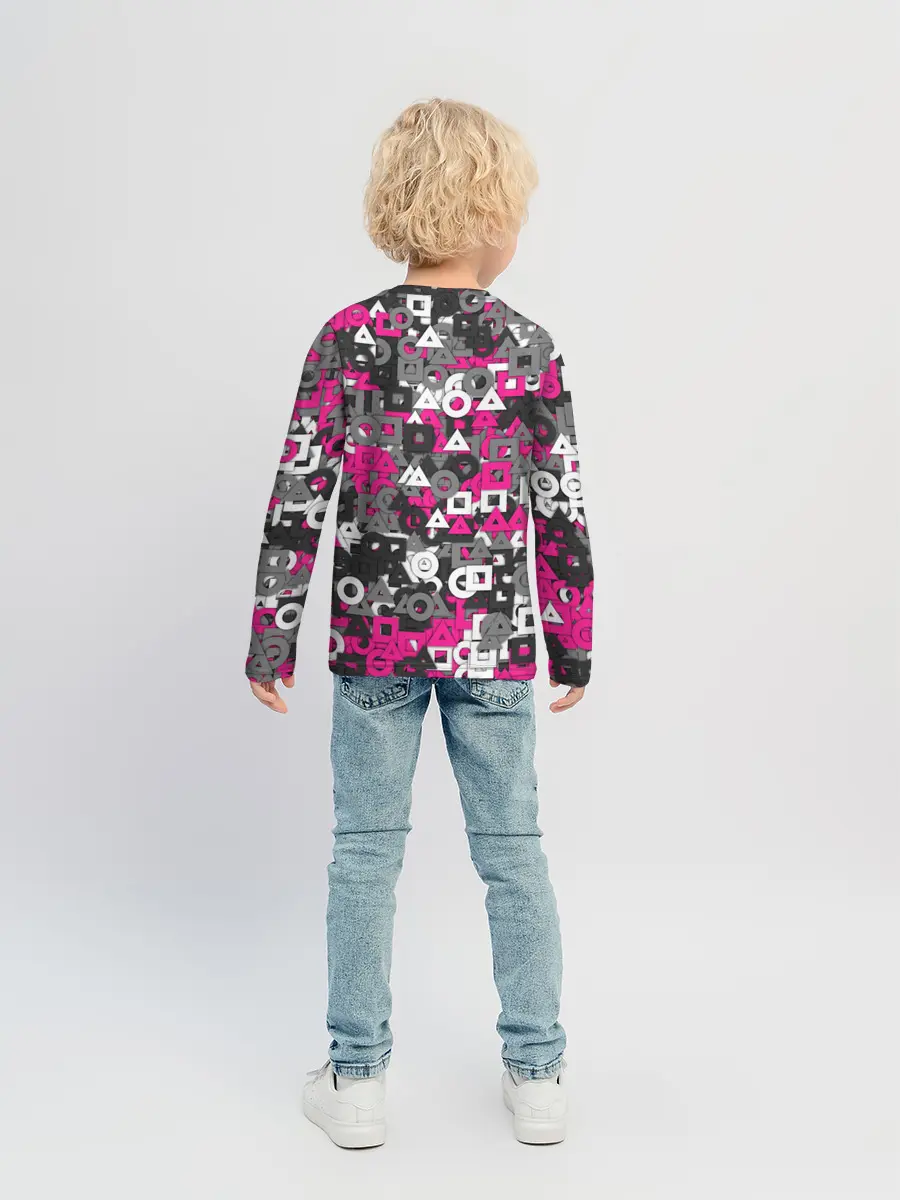 Детский лонгслив / Squid Game Camo