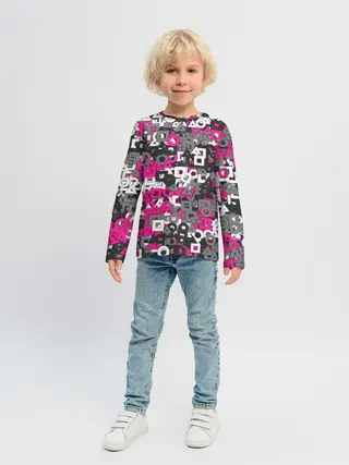 Детский лонгслив / Squid Game Camo