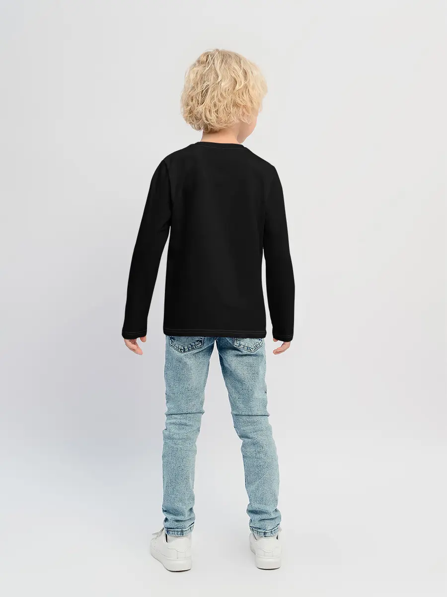Детский лонгслив / Travis in black