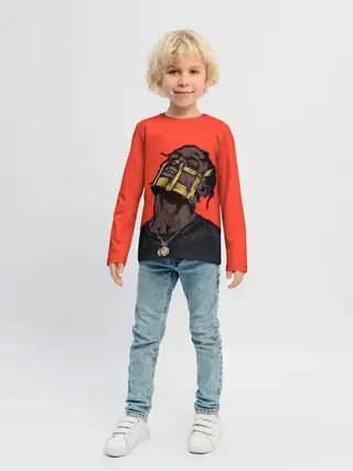 Детский лонгслив / Арт с Тревисом