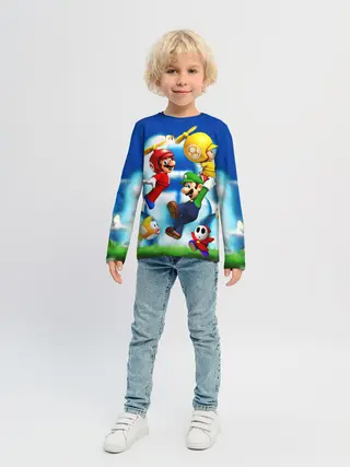 Детский лонгслив / SuperFlyMario