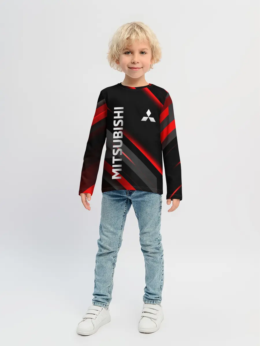 Детский лонгслив / Геометрия митсубиси