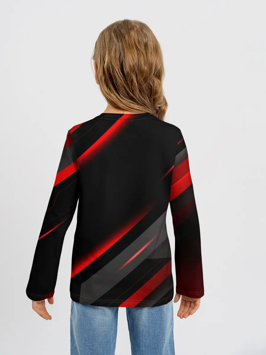 Детский лонгслив / Геометрия митсубиси