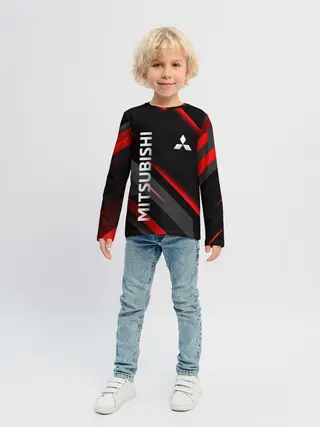 Детский лонгслив / Геометрия митсубиси
