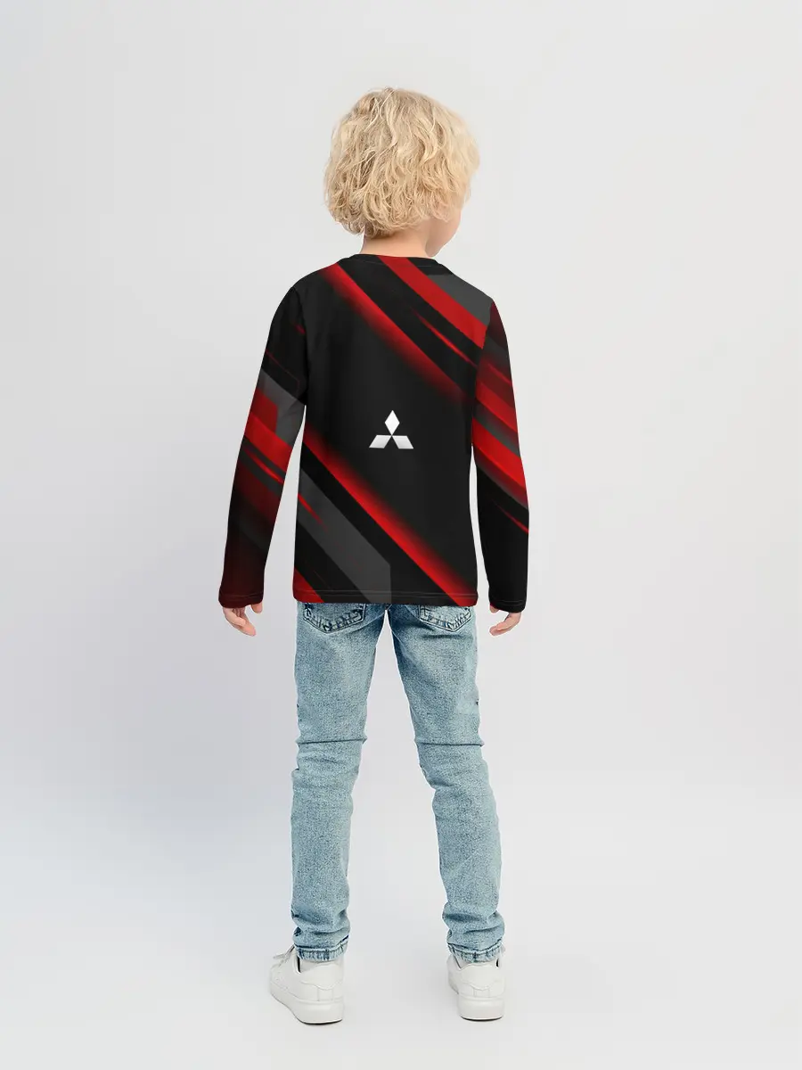 Детский лонгслив / Митсубиси геометрия