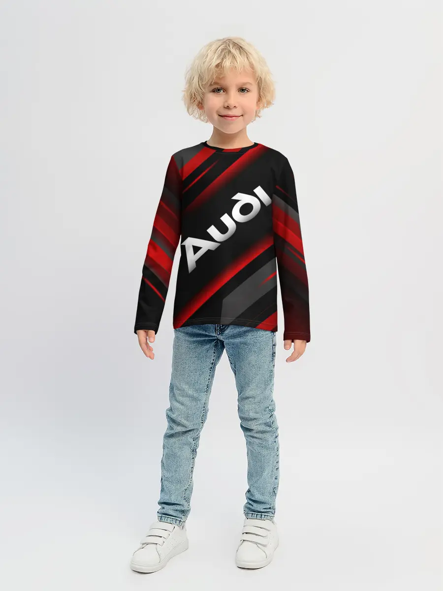 Детский лонгслив / Ауди - Геометрия