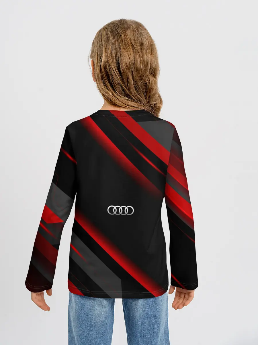 Детский лонгслив / Ауди - Геометрия