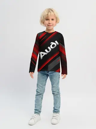 Детский лонгслив / Ауди - Геометрия