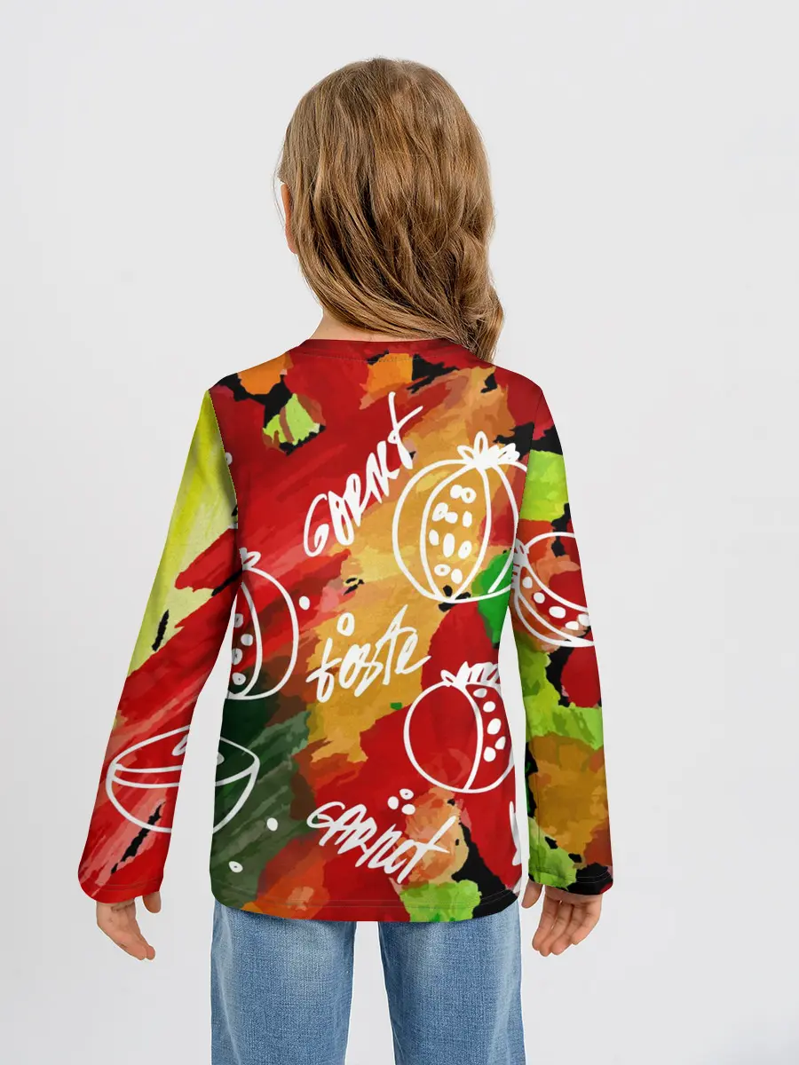 Детский лонгслив / Вкус граната