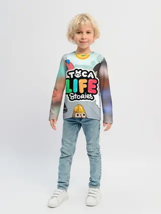 Детский лонгслив / TOCA BOCA STORIES, ТВОЯ ИСТОРИЯ