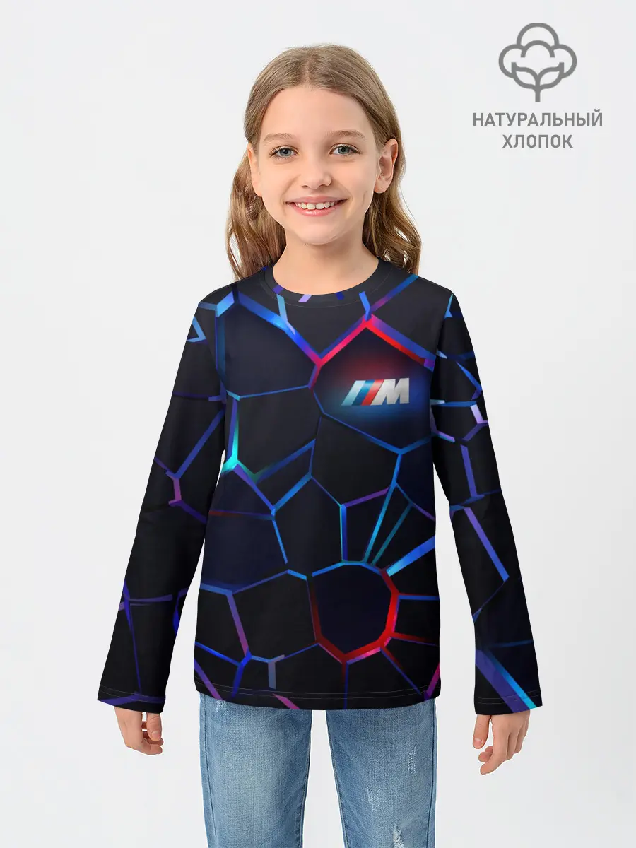 Детский лонгслив / BMW SPORT | 3D плиты