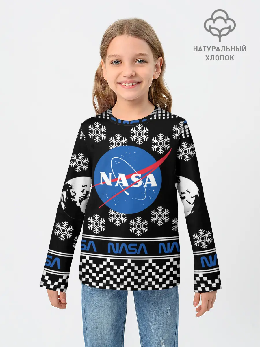 Детский лонгслив / НАСА