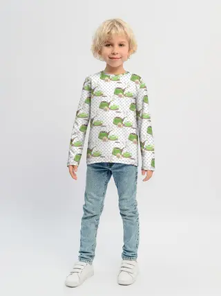 Детский лонгслив / Зеленый чай