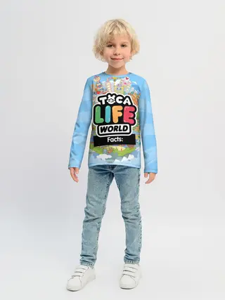 Детский лонгслив / TOCA BOCA WORLD, ПЛАНЕТА ИГРЫ