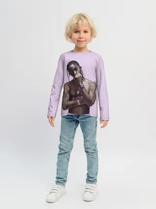 Детский лонгслив / Задумчивый Трэвис