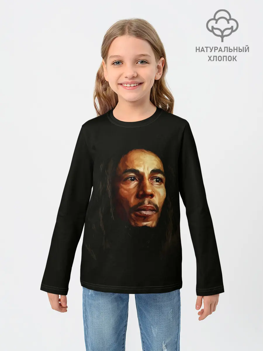 Детский лонгслив / Bob Marley Art
