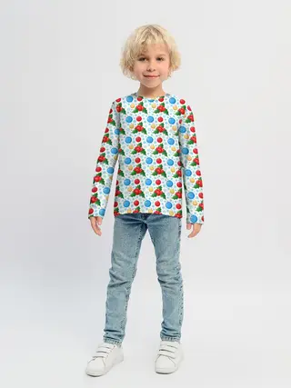 Детский лонгслив / Новогодняя Символика