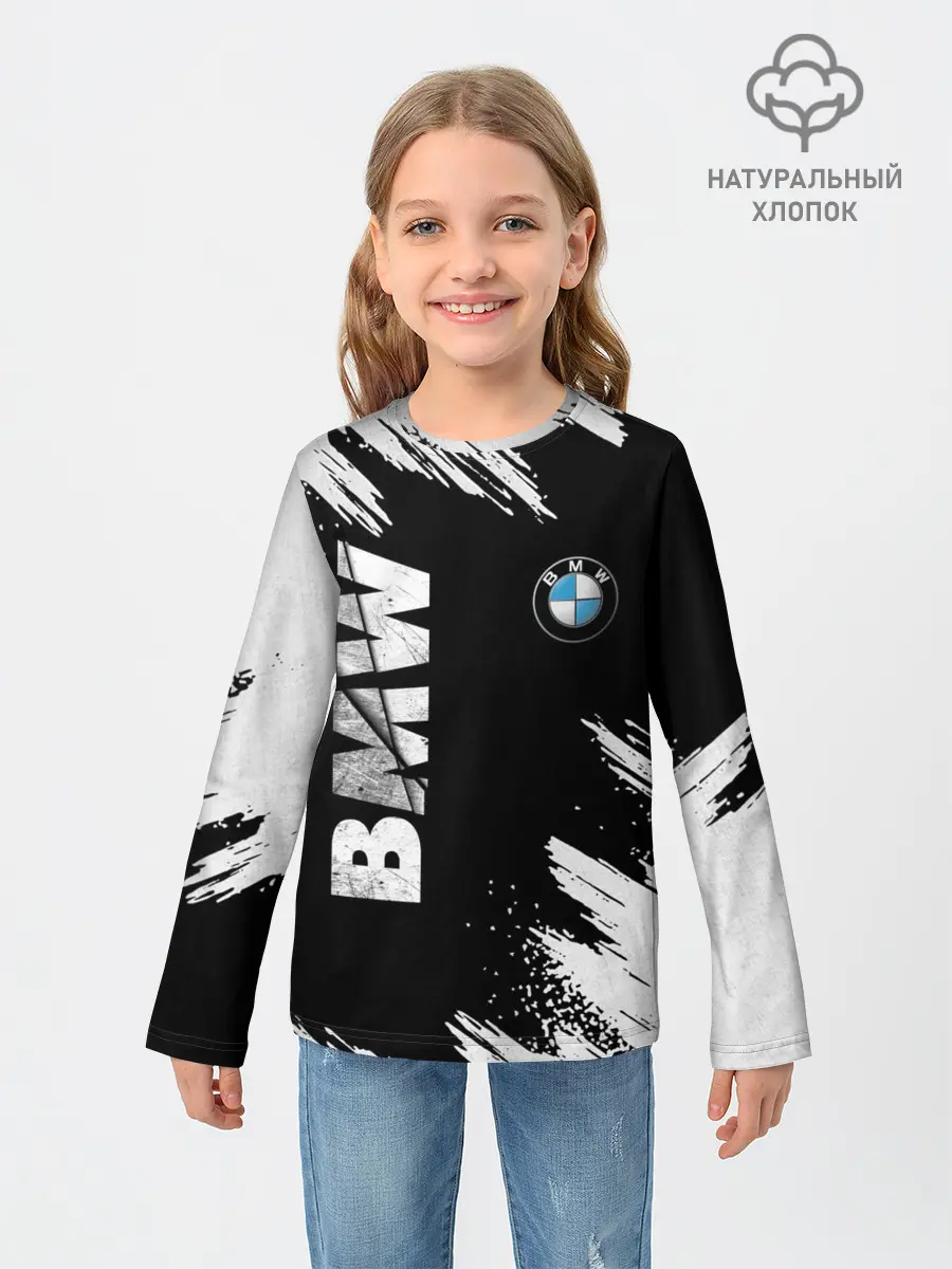 Детский лонгслив / BMW GRUNGE | БМВ ГРАНЖ