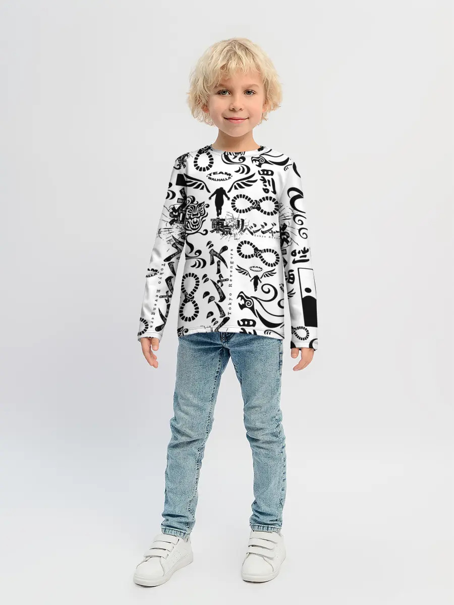 Детский лонгслив / ТОКИЙСКИЕ МСТИТЕЛИ ЛОГОБОМБИНГ