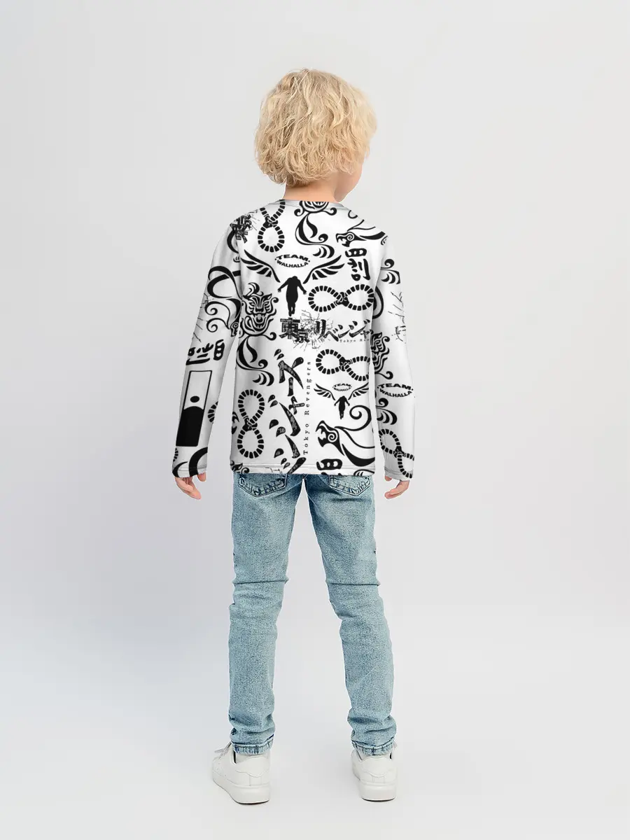 Детский лонгслив / ТОКИЙСКИЕ МСТИТЕЛИ ЛОГОБОМБИНГ