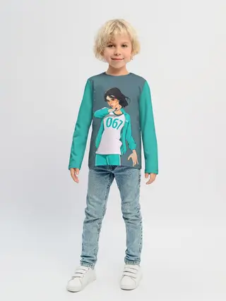 Детский лонгслив / 067 | Кан Сэ Бёк с ножом