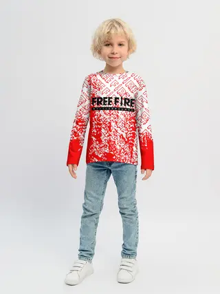 Детский лонгслив / День Booyah | Garena Free Fire.