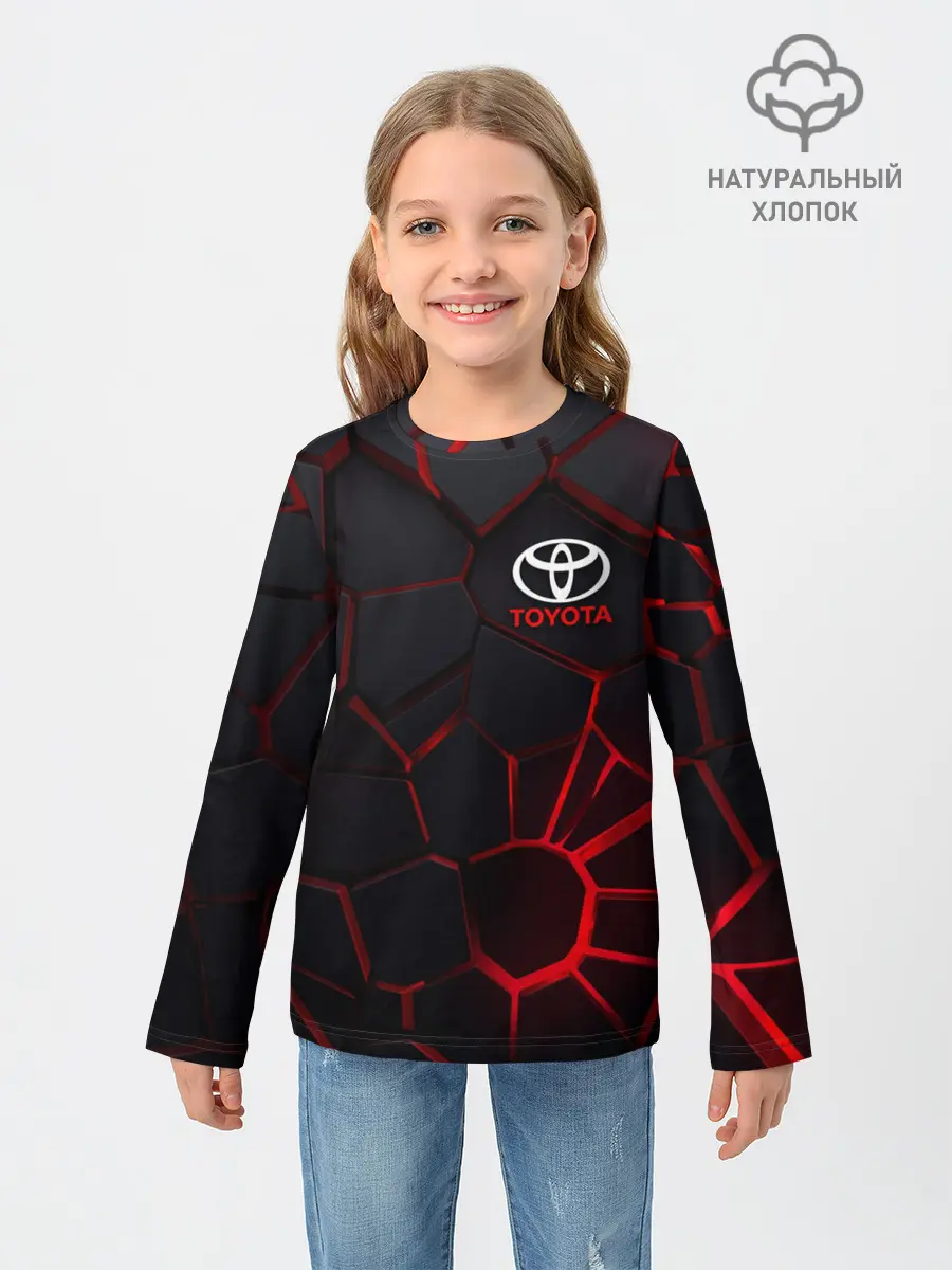 Детский лонгслив / Тойота 3D плиты с подсветкой