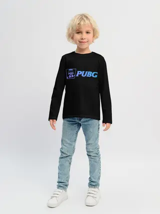 Детский лонгслив / PUBG NEON,