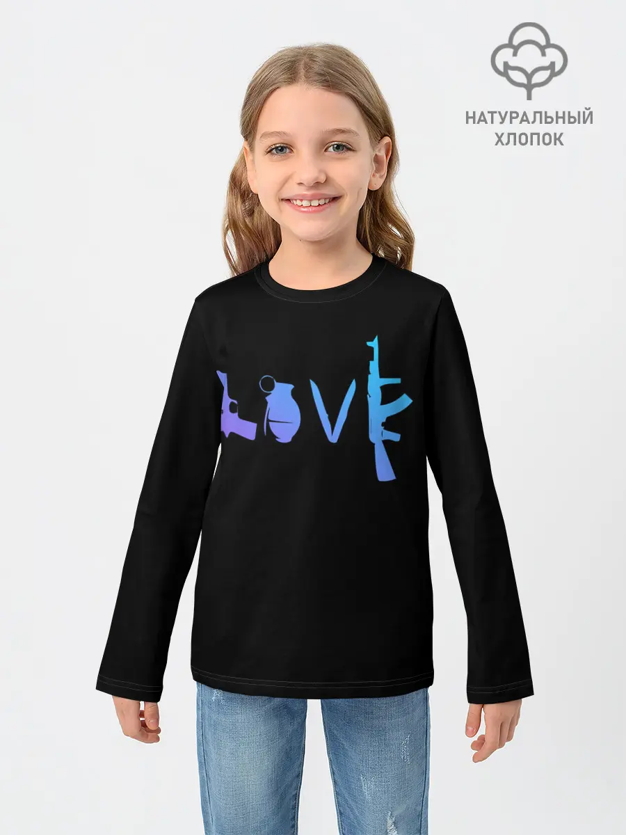 Детский лонгслив / PUBG | NEON